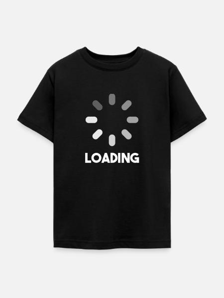 Loading laden Computer - Teenager T-Shirt - Schwarz