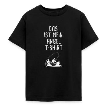Angler - Teenager T-Shirt - Schwarz - Vorne - AI Model Teenager Male light (155cm)