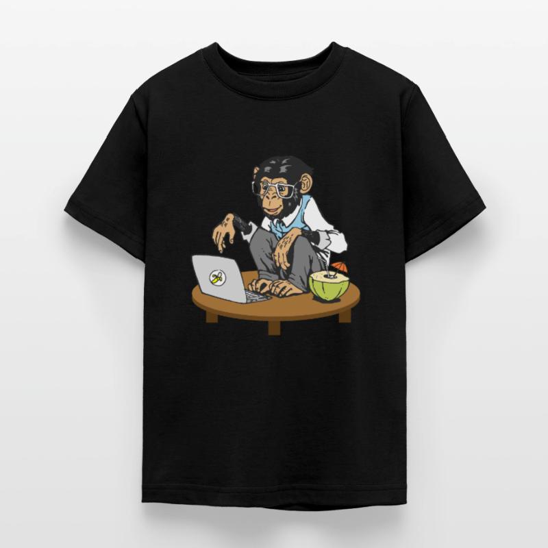 Progammers Monkey Code Monkey Coding Monkeys Koszulka młodzieżowa