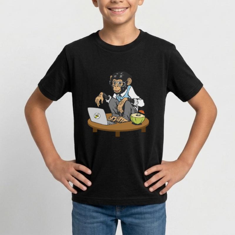 Progammers Monkey Code Monkey Coding Monkeys Koszulka młodzieżowa