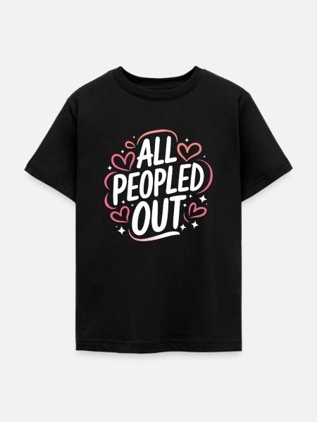 Introvertierter asozialer introvertierter - Teenager T-Shirt - Schwarz