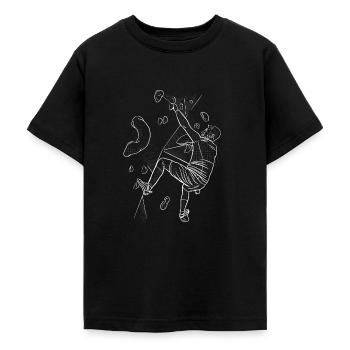 Bouldern Boulder Klettern Boulderer Bouldering - Teenager T-Shirt - Schwarz - Vorne - AI Model Teenager Male light (155cm)
