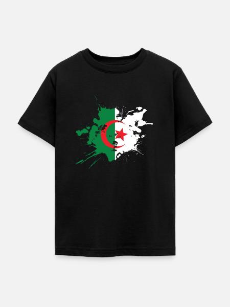 Algerien - Teenager T-Shirt - Schwarz
