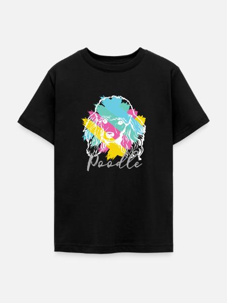 Poodle - Pudel - Teenager T-Shirt - Schwarz