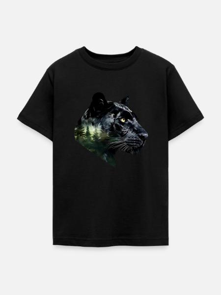 Panther - Teenager T-Shirt - Schwarz