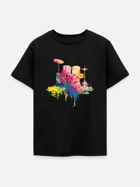Schlagzeuger - Teenager T-Shirt - Schwarz