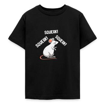 Maus Tshirt Mäuschen Herren Kinder Damen - Teenager T-Shirt - Schwarz - Vorne - AI Model Teenager Male light (155cm)