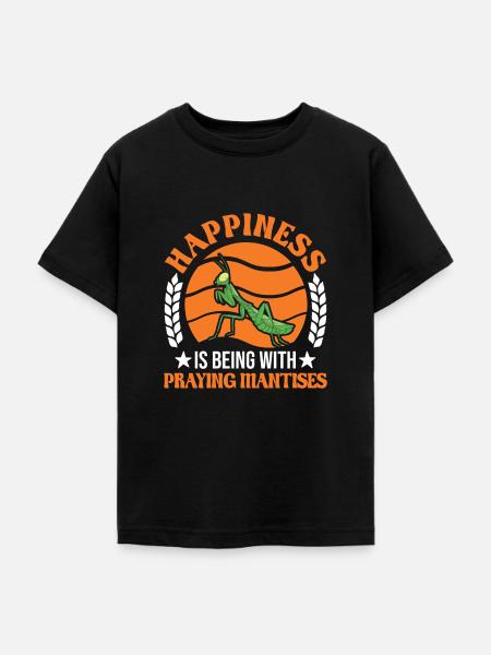 Gottesanbeterin Mantis Fangschrecke - Teenager T-Shirt - Schwarz