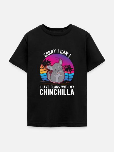 Chinchilla Liebhaber - Teenager T-Shirt - Schwarz