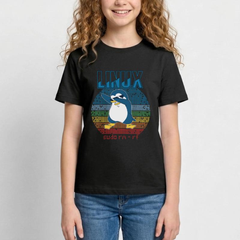Linux sudo root geek admin pingouin nerd programmeur T-shirt Ado
