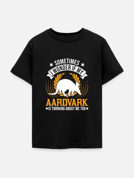 Erdferkel Geschenk Aardvark - Teenager T-Shirt - Schwarz