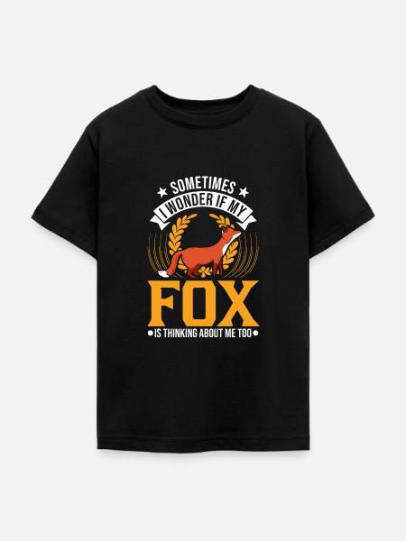 Fuchs Geschenk Rotfuchs - Teenager T-Shirt - Schwarz