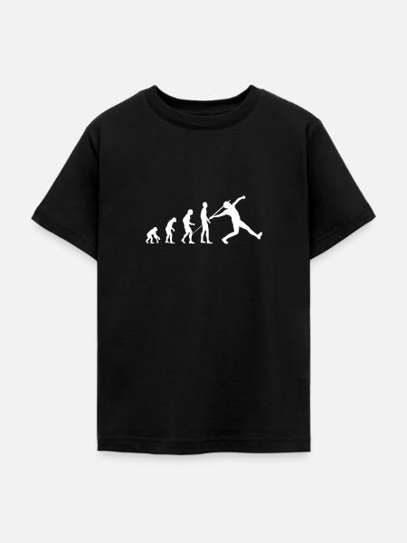 Speerwurf Evolution - Teenager T-Shirt - Schwarz