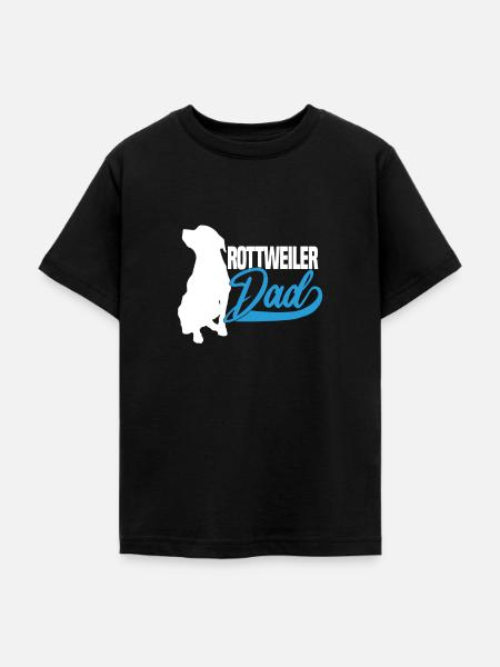 Rottweiler Dad - Teenager T-Shirt - Schwarz