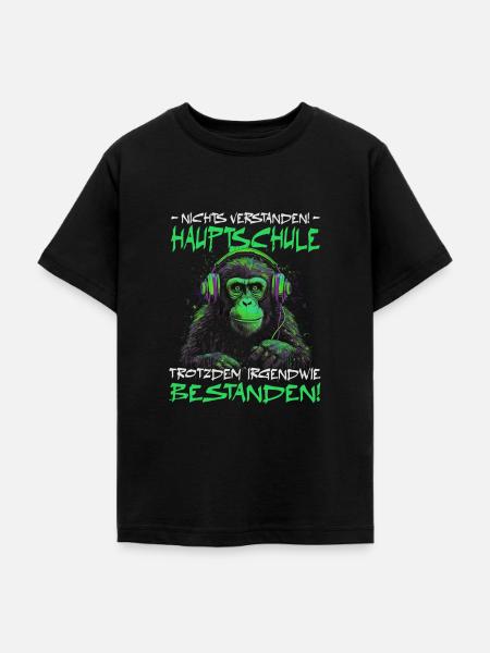 Hauptschule bestanden - Schulabschluss - Teenager T-Shirt - Schwarz