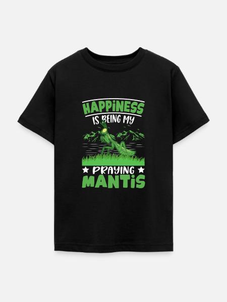 Gottesanbetterin Glück Mantis - Teenager T-Shirt - Schwarz