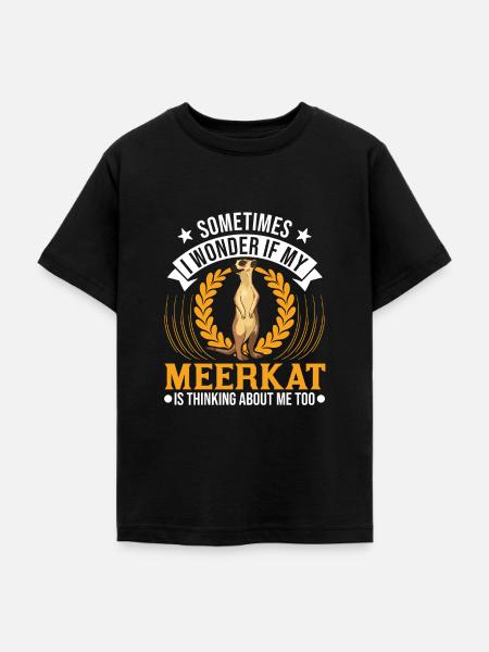Erdmännchen Surikat Meerkat - Teenager T-Shirt - Schwarz
