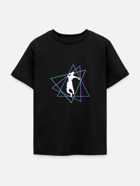 Badminton - Teenager T-Shirt - Schwarz