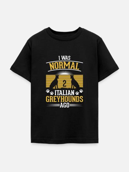 Italienischer Windhund Geschenk - Teenager T-Shirt - Schwarz