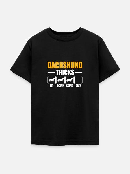 Dachshund Tricks - Teenager T-Shirt - Schwarz