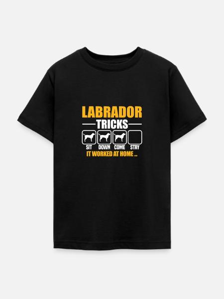 Labrador Tricks - Teenager T-Shirt - Schwarz
