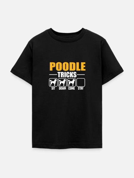 Poodle Tricks - Teenager T-Shirt - Schwarz