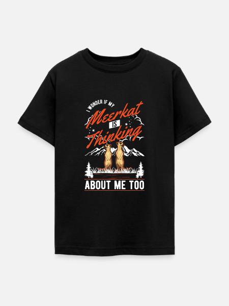 Erdmännchen Surikat Meerkat - Teenager T-Shirt - Schwarz
