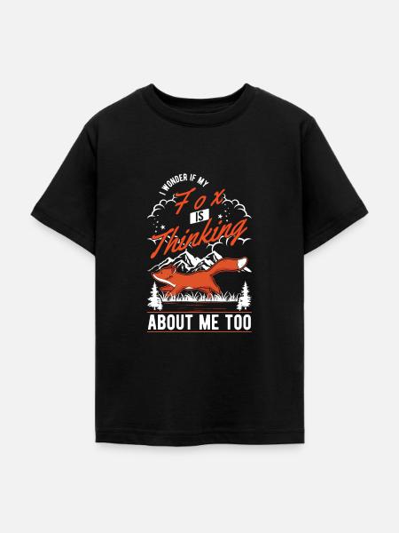 Fuchs Geschenk Rotfuchs - Teenager T-Shirt - Schwarz