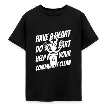 Littering Verschmutzung Umweltbewußtsein - Teenager T-Shirt - Schwarz - Vorne - AI Model Teenager Male light (155cm)