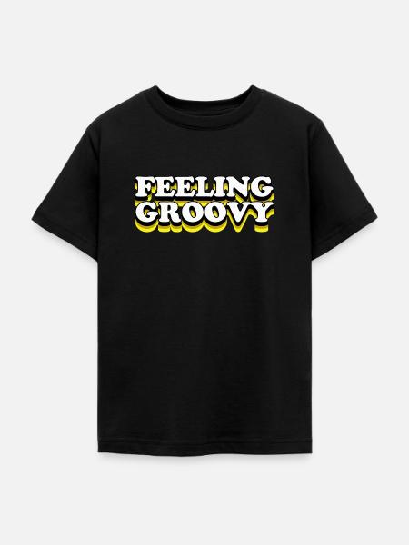 Feeling Groovy - Teenager T-Shirt - Schwarz