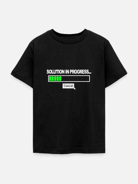Solution in Progress - Teenager T-Shirt - Schwarz
