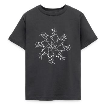Anni Name Namensmandala - Teenager T-Shirt - Dunkelgrau - Vorne - AI Model Teenager Male light (155cm)