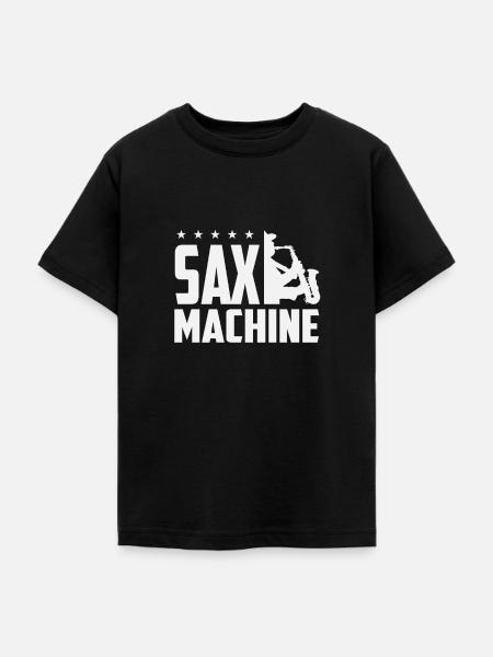 Saxophon Sax Machine saxophone - Teenager T-Shirt - Schwarz