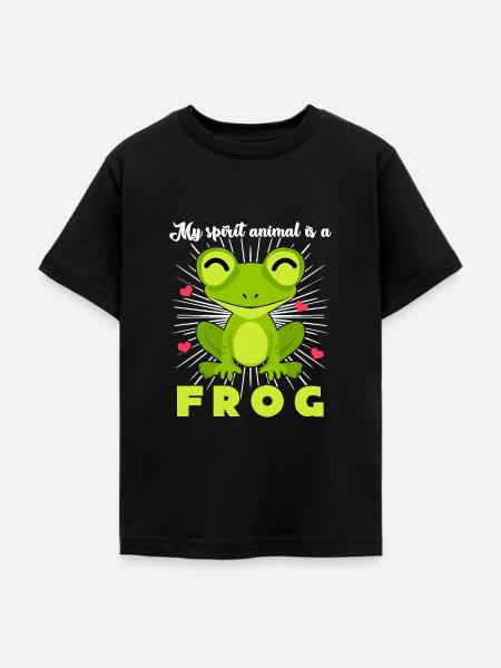 Frosch Frösche - Teenager T-Shirt - Schwarz