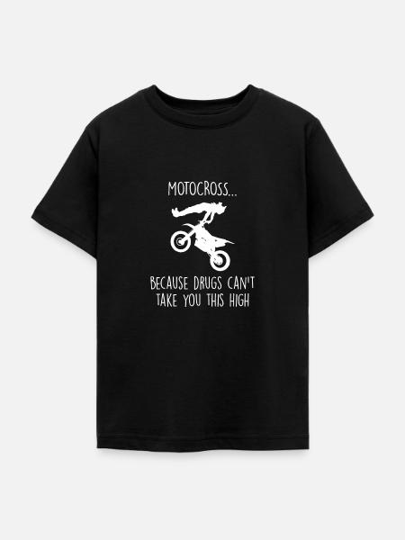 Motocross - Teenager T-Shirt - Schwarz