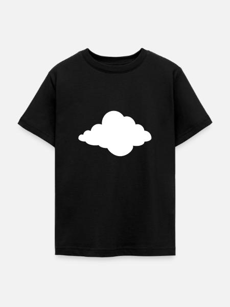 Wolke Wolken Himmel Geschenk - Teenager T-Shirt - Schwarz