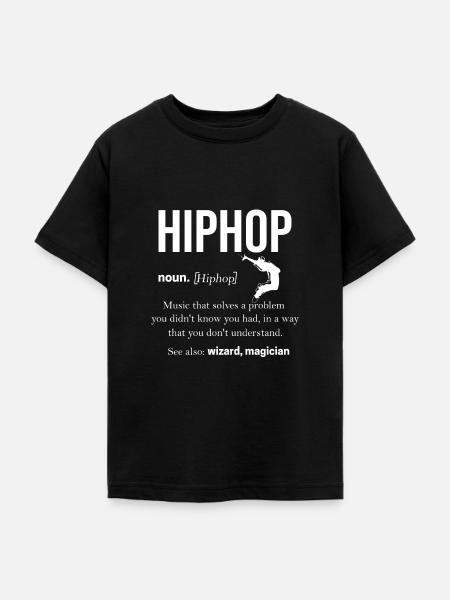 Hip Hop - Teenager T-Shirt - Schwarz