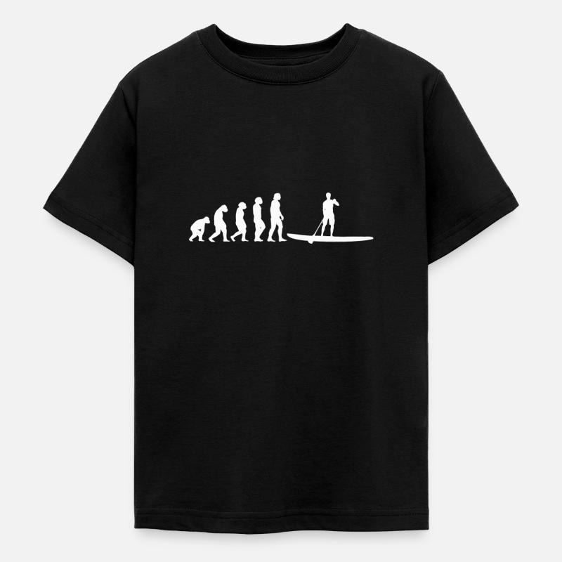 Stand Up Paddle Evolution SUP Board Paddling - T-shirt Ado - noir