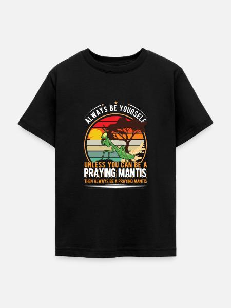 Praying Mantis Gottesanbeterin - Teenager T-Shirt - Schwarz
