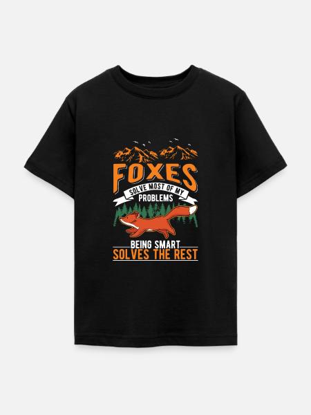 Fuchs Geschenk Rotfuchs - Teenager T-Shirt - Schwarz
