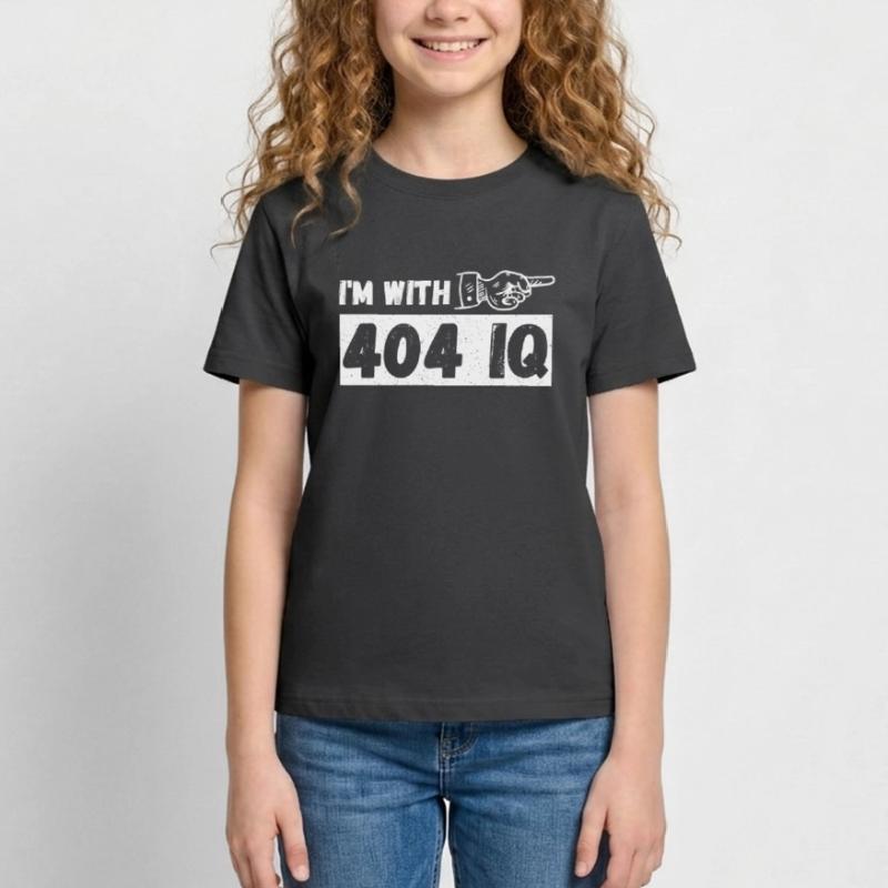I'm with Stupid 404 Error Programmer Coding Teenager T-Shirt