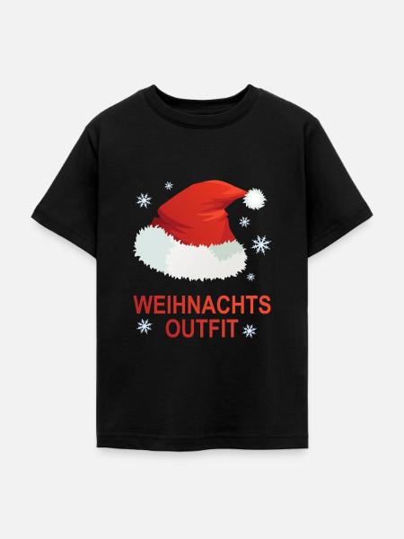 Weihnachts Outfit - Teenager T-Shirt - Schwarz