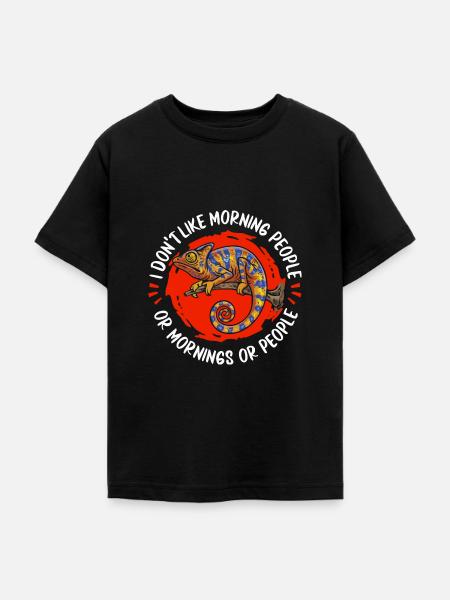 Chameleon Chamäleon - Teenager T-Shirt - Schwarz