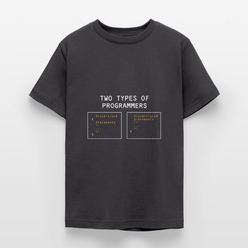 Two types of programmers PHP HTML IT Developer Teenage T-Shirt