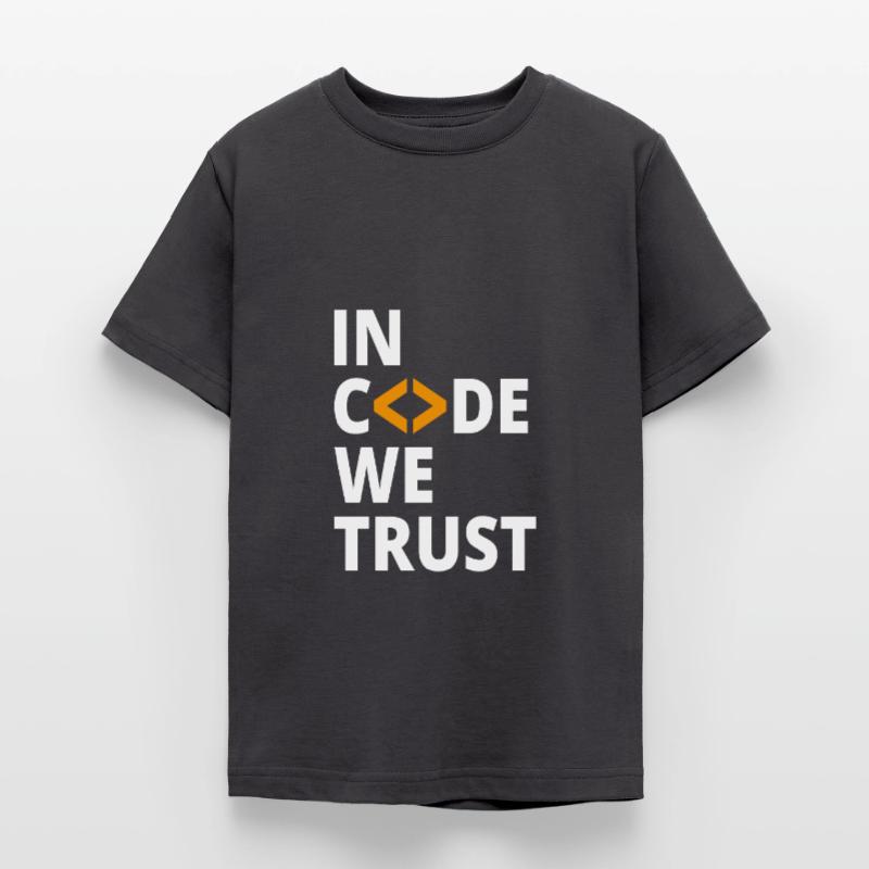 In code we trust Programmierer Geek Coding Nerd Teenager T-Shirt