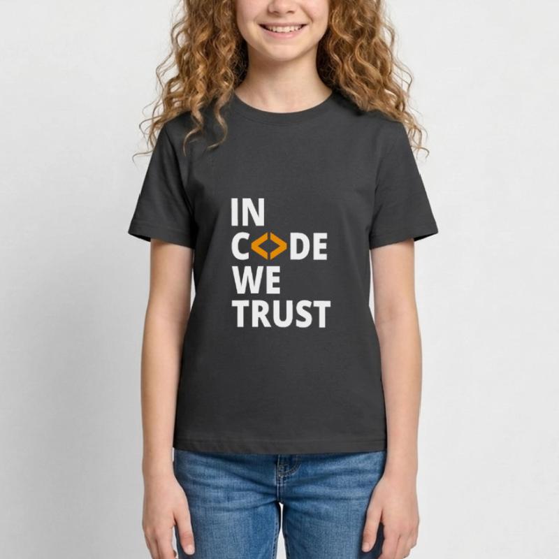 In code we trust programmer Geek Coding Nerd Teenage T-Shirt