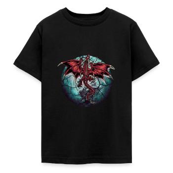 Planet Dragon Dragon - Teenage T-Shirt - black - Front - AI Model Teenager Male light (155cm)