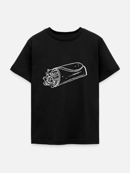 Burrito Symbol - Teenager T-Shirt - Schwarz