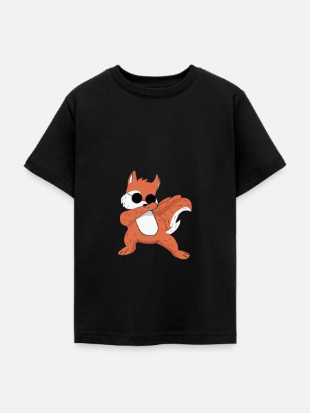 Dabbing Fox Dab Fuchs - Teenager T-Shirt - Schwarz