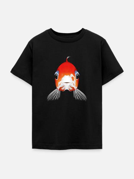 Koi Fish - Teenager T-Shirt - Schwarz